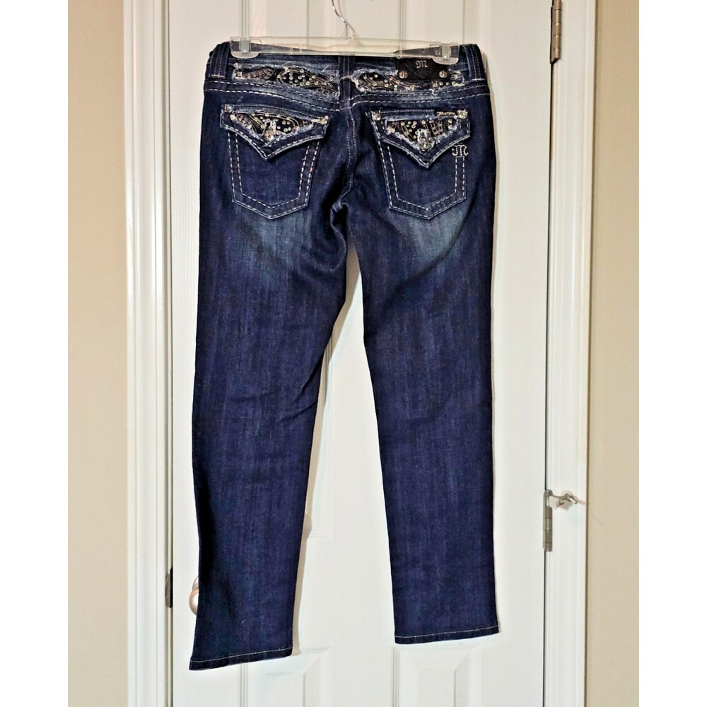 Miss Me Jeans Women's 30x29 Skinny Bling Rhinestones Embellished JE606353 NWT